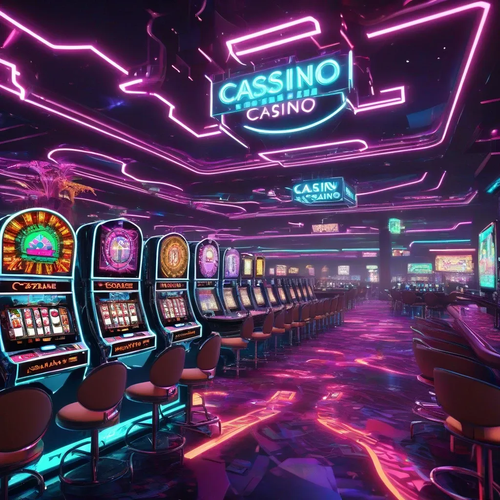 Chaotic Crypto Casino Interior